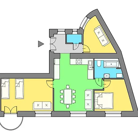 דירה 3d Royal Castle *